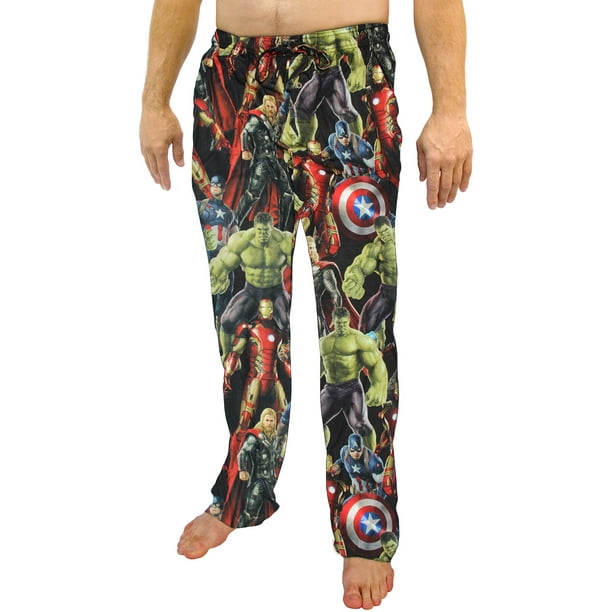 Marvel Comics Captain America Avengers Super Hero Graphic Sleep Lounge Pants 